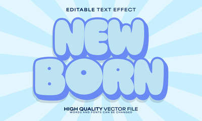 Baby text effect, editable text effect and mom 3d font style bold shadow love poster design