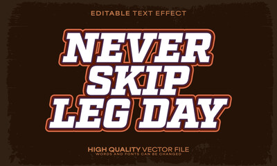 Gym muscle text effect, editable text effect and fitness 3d font style bold shadow bodybuilding poster design