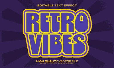 Retro classic text effect, editable text effect and vintage 3d font style bold shadow oldschool poster design