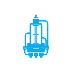Obraz premium Custody Transfer Flow Meter for Oil and Gas Industry Vector Icon