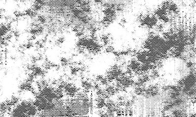 Grunge halftone black dot texture background. Grunge vector background for vintage filter. Halftone overlay grunge effect