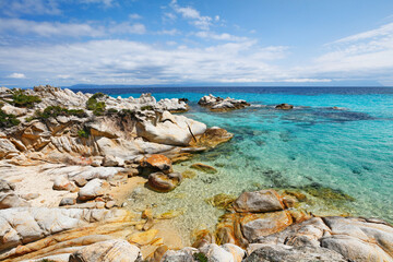 Paradise Kavourotripes beach in Chalkidiki, Greece