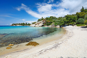 Spathies beach in Chalkidiki, Greece