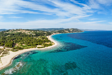 Possidi beach in Chalkidiki, Greece