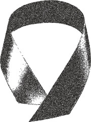Ribbon y2k retro stipple art award brutalist halftone vector png transparent, bow 2000s photocopy effect tattoo aesthetic