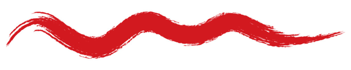 abstract red paint brush isolated