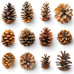 Pinecones Vector Illustration A Collection of Natural Textures and Forms