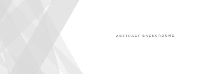 Minimalist grey and white geometric vector background with transparent overlapping diagonal lines for professional web headers.