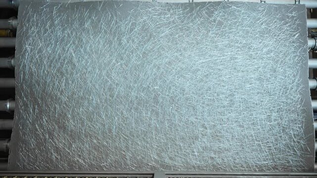 Detailed Industrial Visualization, Highresolution Macro View Of Industrial Fiber Material Production