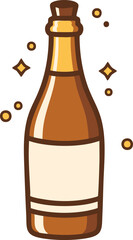 Wine Bottle Alcohol Beverage Celebration Icon