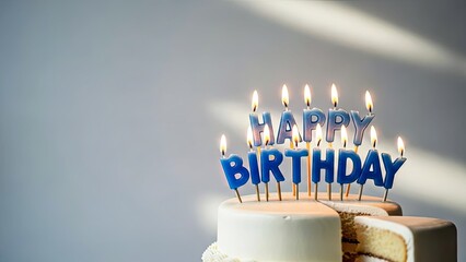 Birthdaycake Slice Active Blue Candle Cluster Warm Illumination Subtle Background.jpg