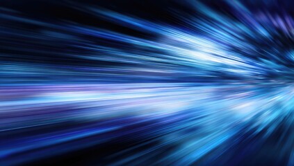 Dynamic, abstract display of speed, energy, and light, emanating from a central focus