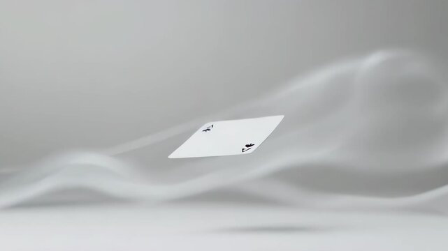 Minimalist Card Display with Abstract Background.
