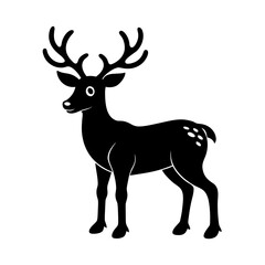 vector clip art reindeer for web and graphic design