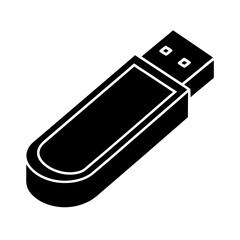 vector clip art usb drive on white background for web and graphic design © Tamanna