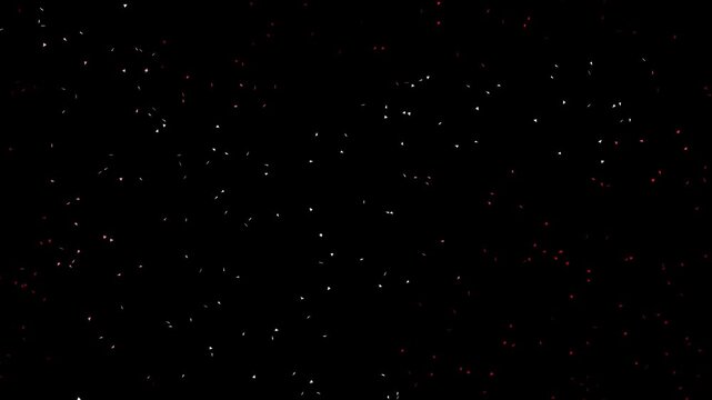 Abstract Red and White Geometrical Particle Transition