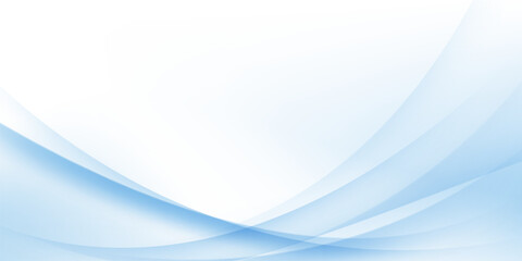 Fototapeta premium Blue waves abstract background, modern design, vector illustration