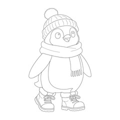 cartoon penguin vector