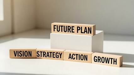 future planning concepts with blocks