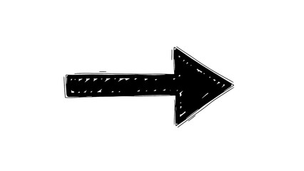 Fototapeta premium Right Arrow Sign on Transparent Background for Directional Guidance