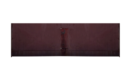 Old doors gate. On isolated transparent background.