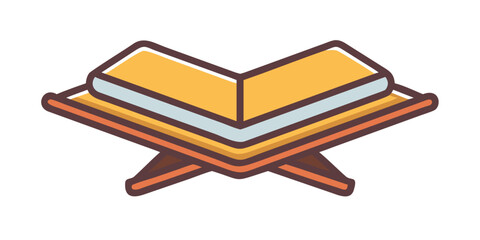 Open quran on stand