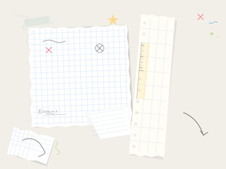 Students gather notes and sketches on paper during study session at the library on a weekday afternoon