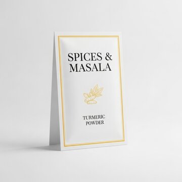 Elegant packaging of Spices & Masala turmeric powder
