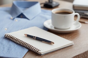 Fountain pen on notebook