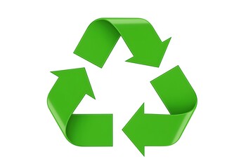 Green Recycling Symbol Icon