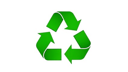 Green Recycling Symbol Icon