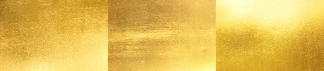 Shiny yellow leaf gold foil