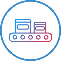 Packaging Line Icon Style