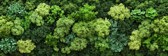 Lush Emerald Forest Moss Textures Background Design for Nature Inspired Botanical Decor and Concepts