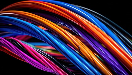 Colorful Cables Texture.