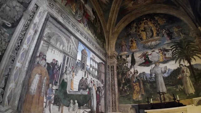 The Bufalini Chapel in the Basilica of Santa Maria in Aracoeli in Rome 