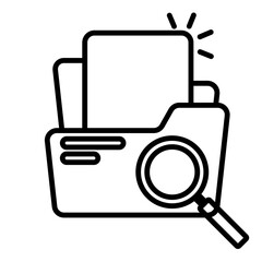 find file icon vector illustration
