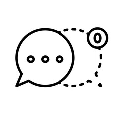 empty message icon illustration