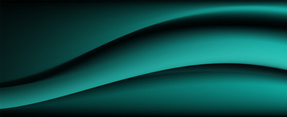 Obraz premium Abstract dark blue green white background teal black color grainy texture gradient web header banner design, copy space