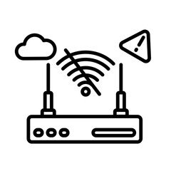 no internet icon vector