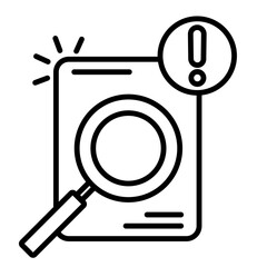 empty search icon vector