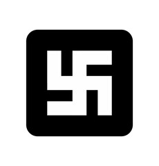 Fototapeta premium vector illustration of a swastika symbol