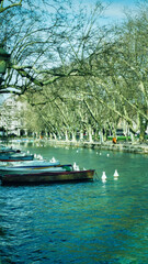 Boats On Lake Annecy View