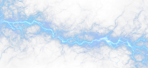 Electric Lightning Bolt with Sparks and Energy PNG Overlay