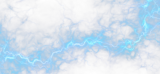 Electric Lightning Bolt with Sparks and Energy PNG Overlay