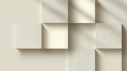 Minimalist abstract background with subtle grid alignment, balanced spacing, neutral tones, clean modern design structure