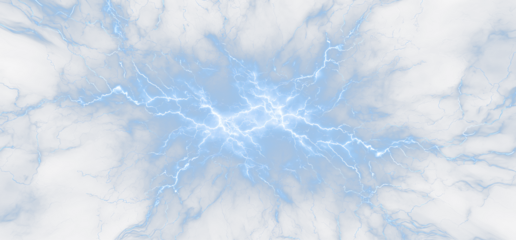 Bright Thunder Lightning Energy Flash PNG for Storm Effects