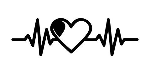 Heartbeat symbolizing love