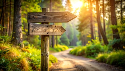 Trail sign points the way