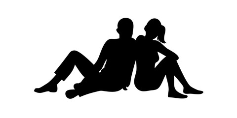 Couple sitting together